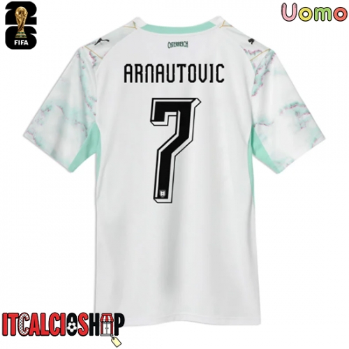 Austria Marko Arnautovic #7 Seconda Maglia Mondiali 2026 Manica Corta